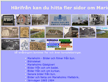 Tablet Screenshot of marieholm.net